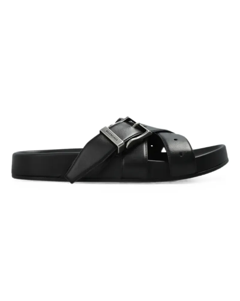 Balenciaga buckle-fastening sandals - Schwarz Schwarz