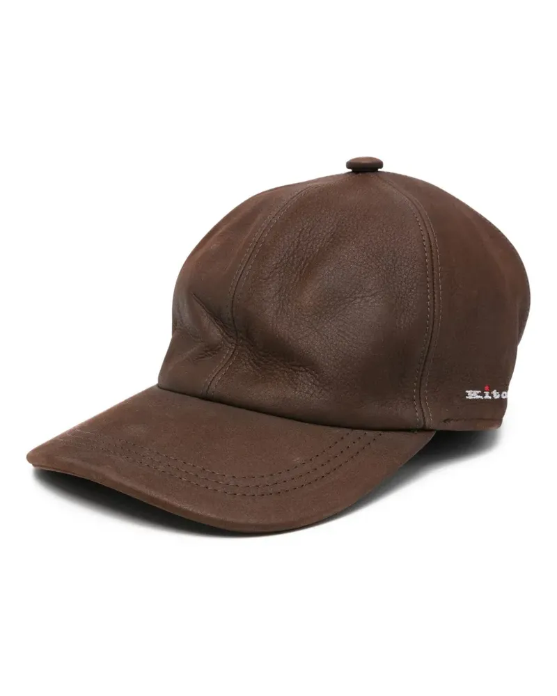 Kiton Baseballkappe mit Logo-Stickerei - Braun Braun