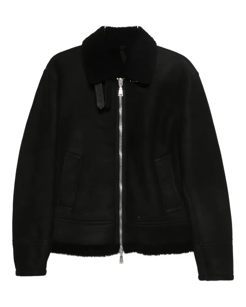 Tagliatore zip-up bomber jacket - Schwarz Schwarz