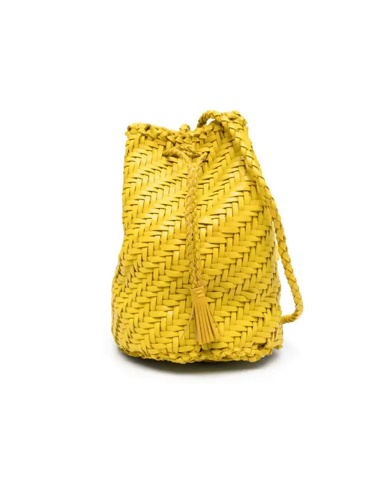 Dragon Diffusion Schultertasche mit Webmuster - Gelb Gelb