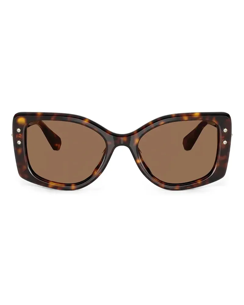 Swarovski Sonnenbrille mit Kristallen - Braun Braun