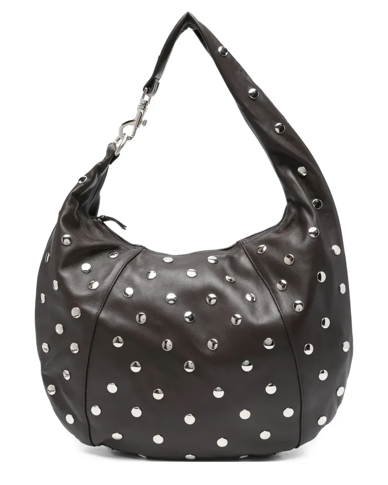 GIMAGUAS Paula Schultertasche mit Nieten - Braun Braun