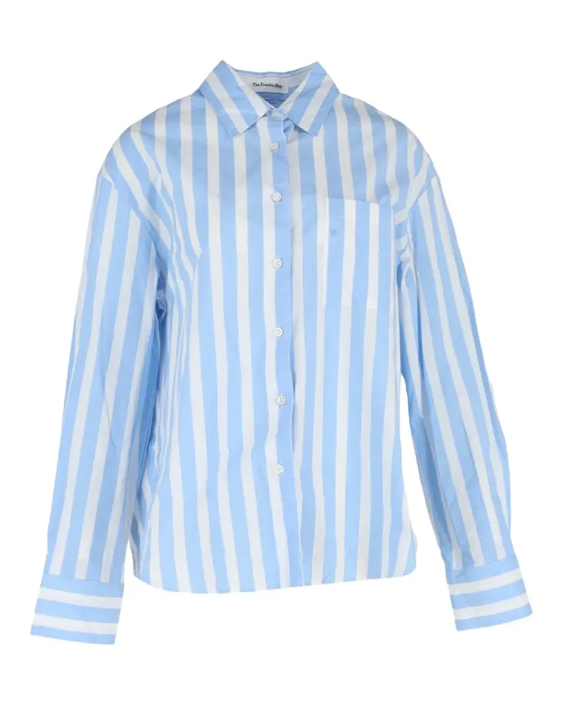 FRANKIE Shop striped button-down shirt - Blau Blau