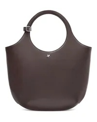 Courrèges Mittelgroße Holy Handtasche Braun