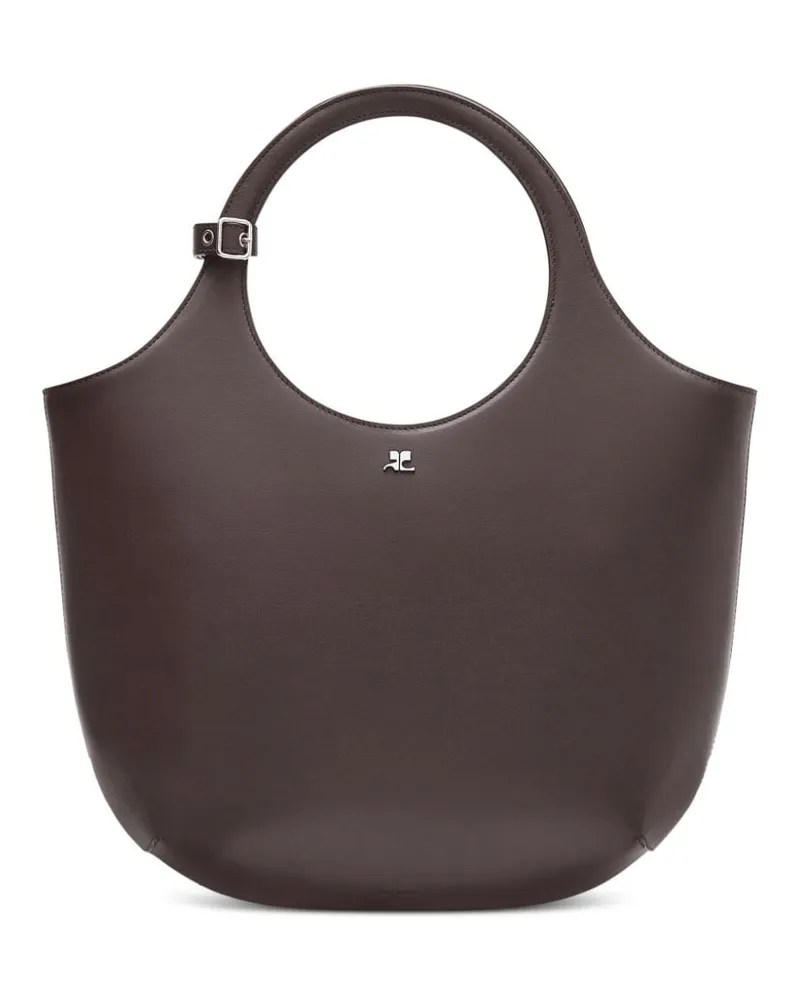 Courrèges Mittelgroße Holy Handtasche Braun