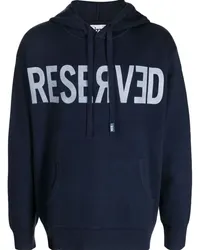 Izzue Hoodie mit Slogan-Print Blau