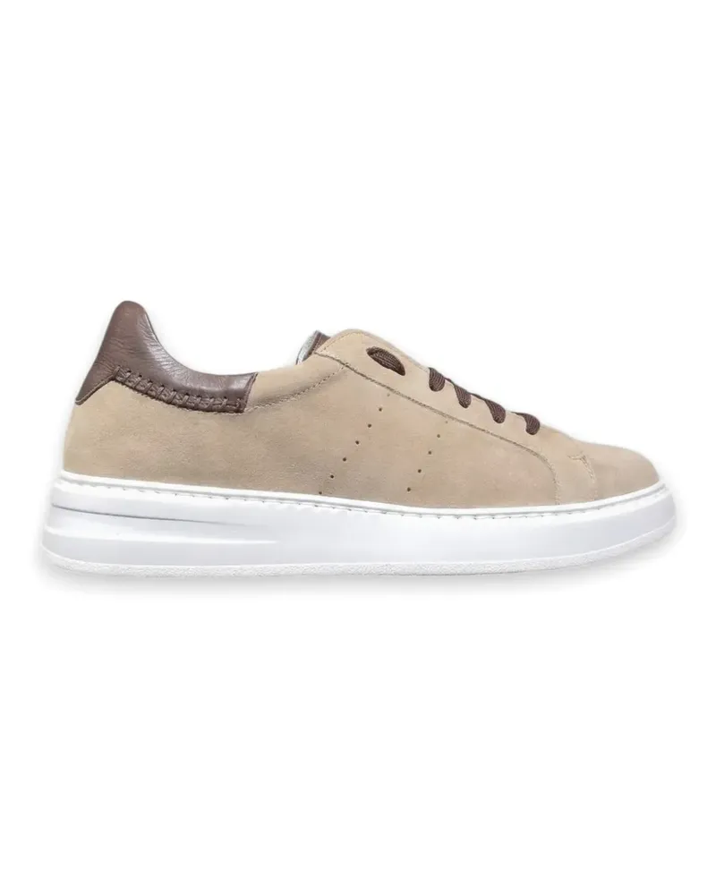 CALCE panelled suede sneakers - Braun Braun
