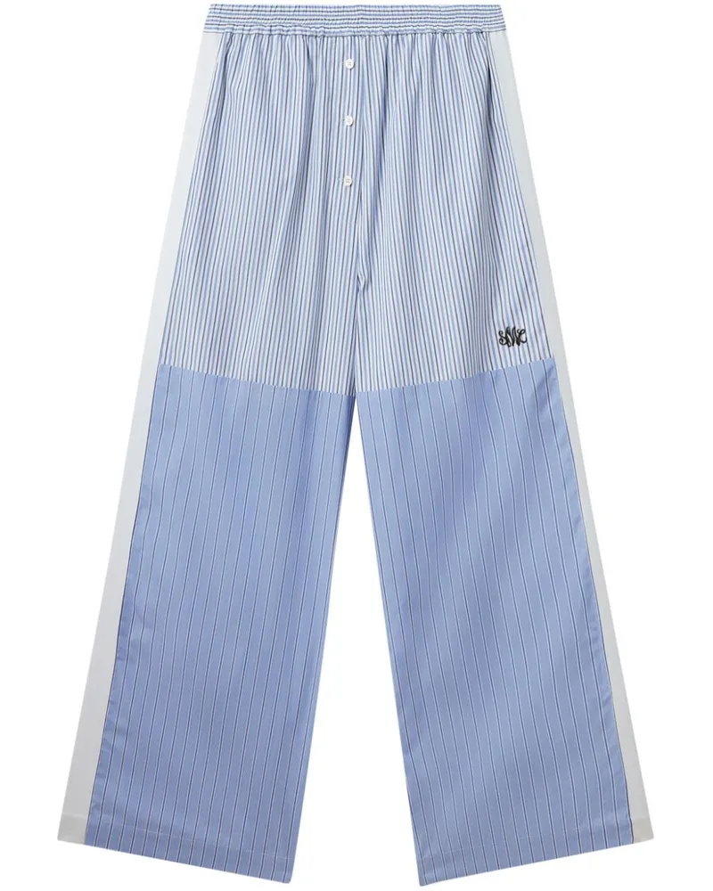 Stella McCartney Gestreifte Hose - Blau Blau