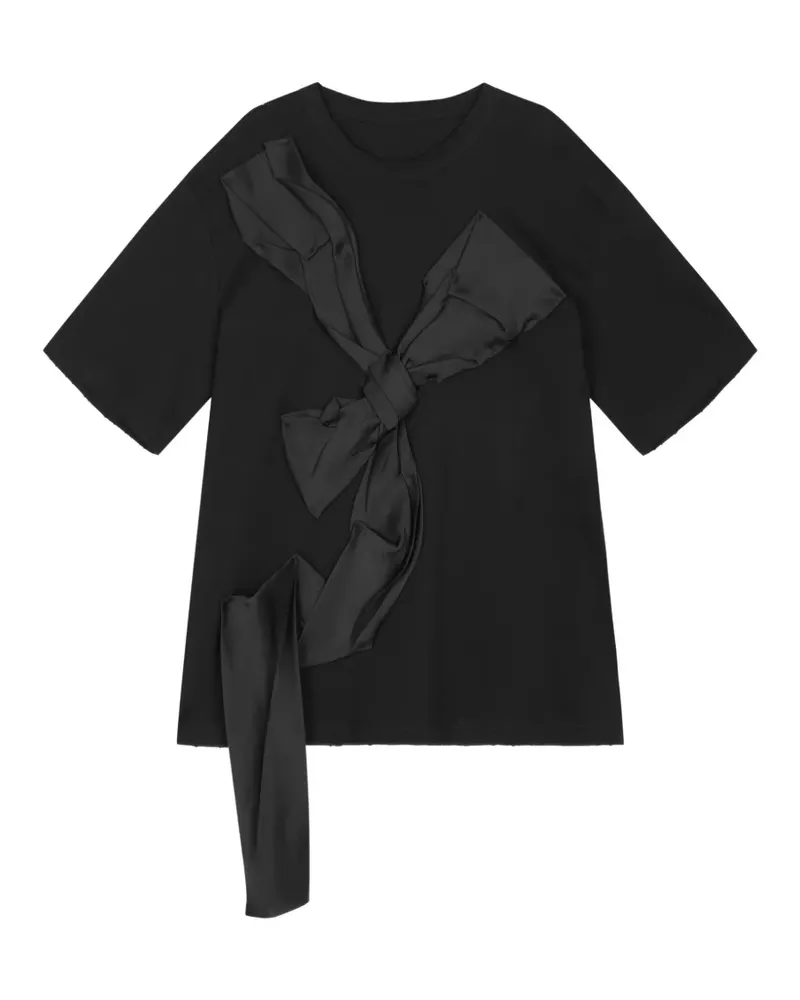 JNBY T-Shirt mit Schleife - Schwarz Schwarz