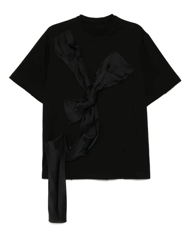 JNBY T-Shirt mit Schleife - Schwarz Schwarz