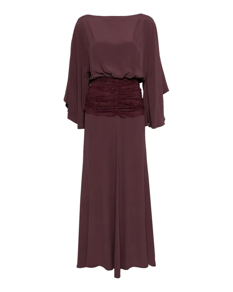 Pinko gathered maxi dress - Rot Rot