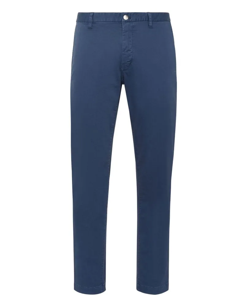 Philipp Plein Schmale Chino mit Hexagon-Patch - Blau Blau