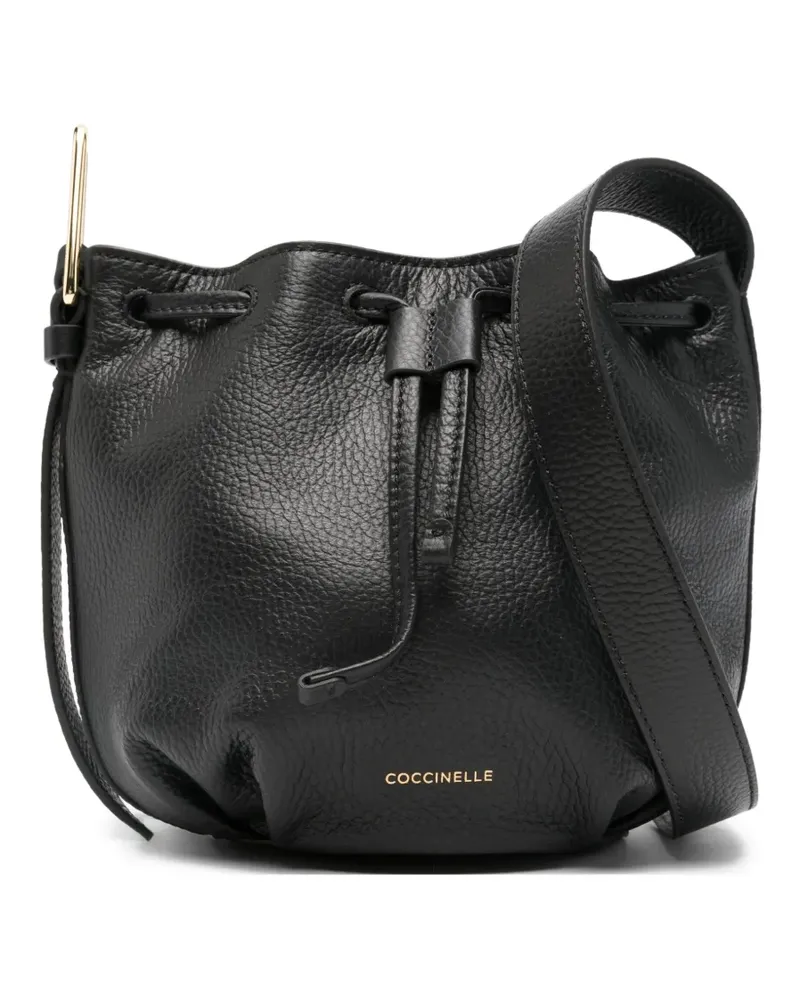 Coccinelle Malory Beuteltasche mit Kordelzug - Schwarz Schwarz