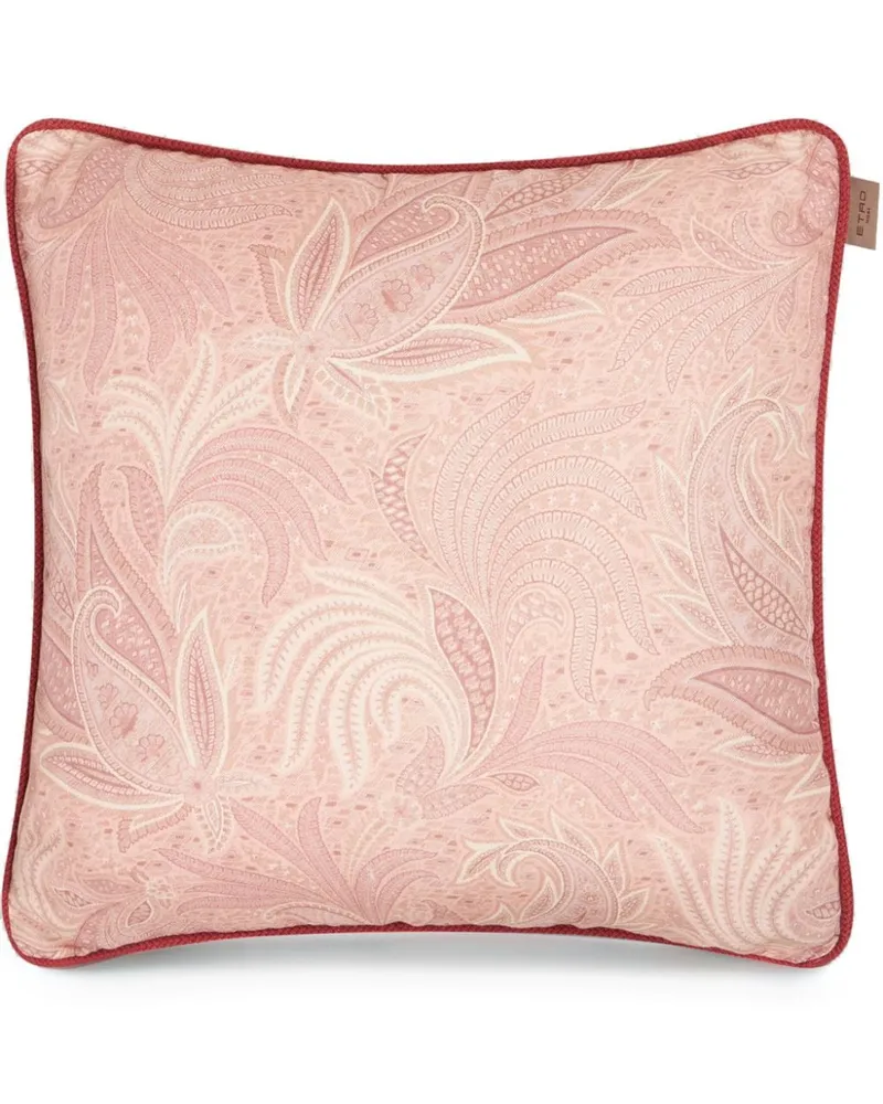 Etro Kissen mit Stickerei (45cm x 45cm Rosa