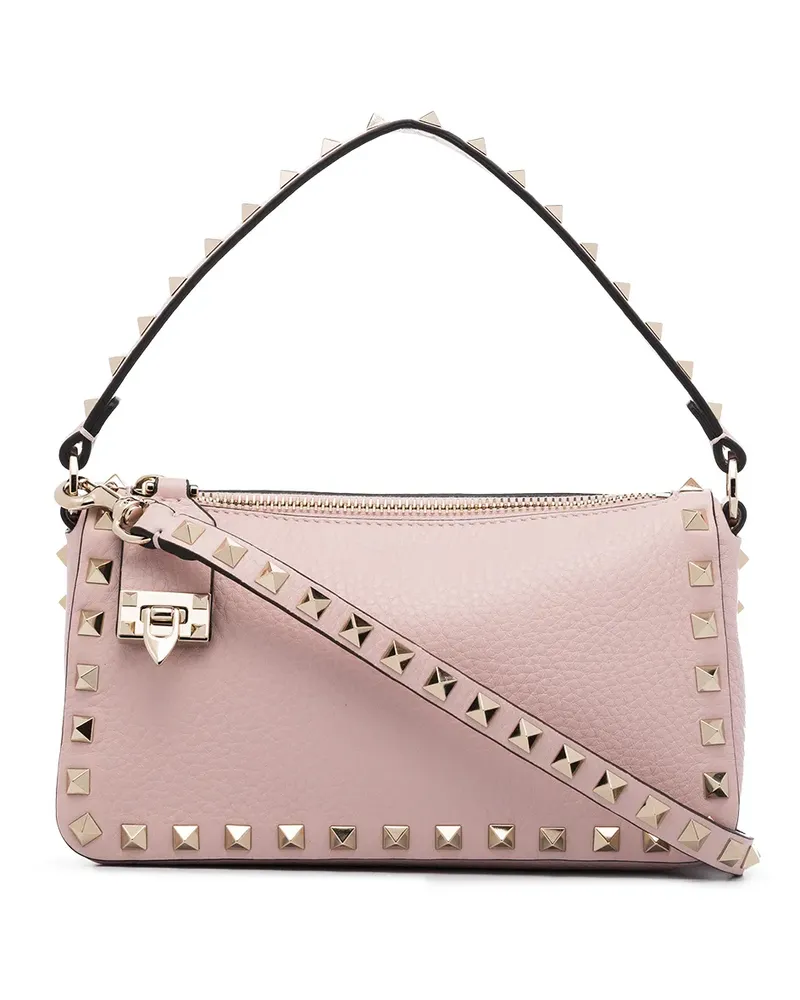 Valentino Garavani Kleine  Rockstud Umhängetasche - Rosa Rosa