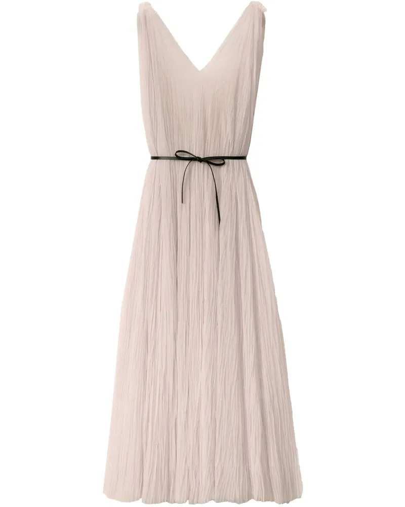 Fabiana Filippi Midikleid mit Bindegürtel - Rosa Rosa