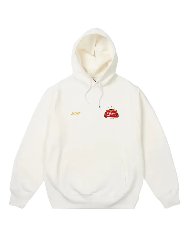PALACE X  x Stella Artois logo hooded sweatshirt - Weiß Weiß