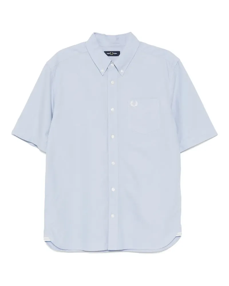 Fred Perry Hemd mit Logo-Stickerei - Blau Blau