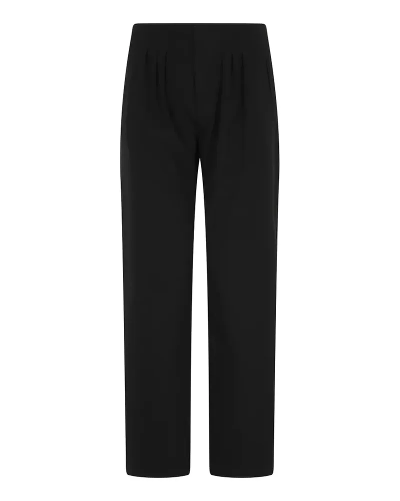 Maison Margiela Straight-Leg-Hose mit Falten - Schwarz Schwarz