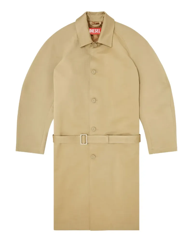 Diesel J-Roun belted trench coat - Nude Nude