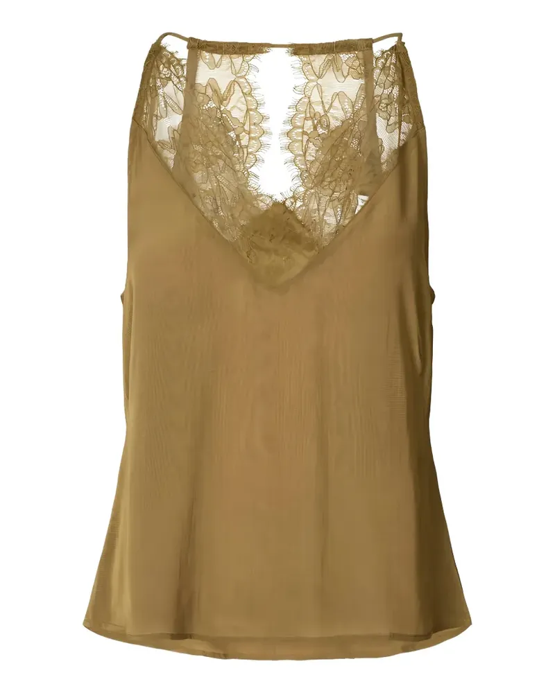 Rabens Saloner Jodie lace-trimmed camisole top - Grün Grün