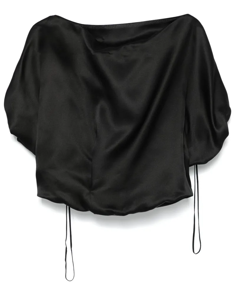 KHAITE Niles Bluse - BLACK 200 Black