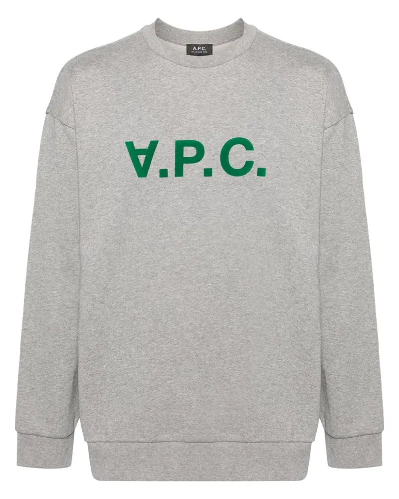 A.P.C. Eliot Sweatshirt mit Logo-Print - Grau Grau