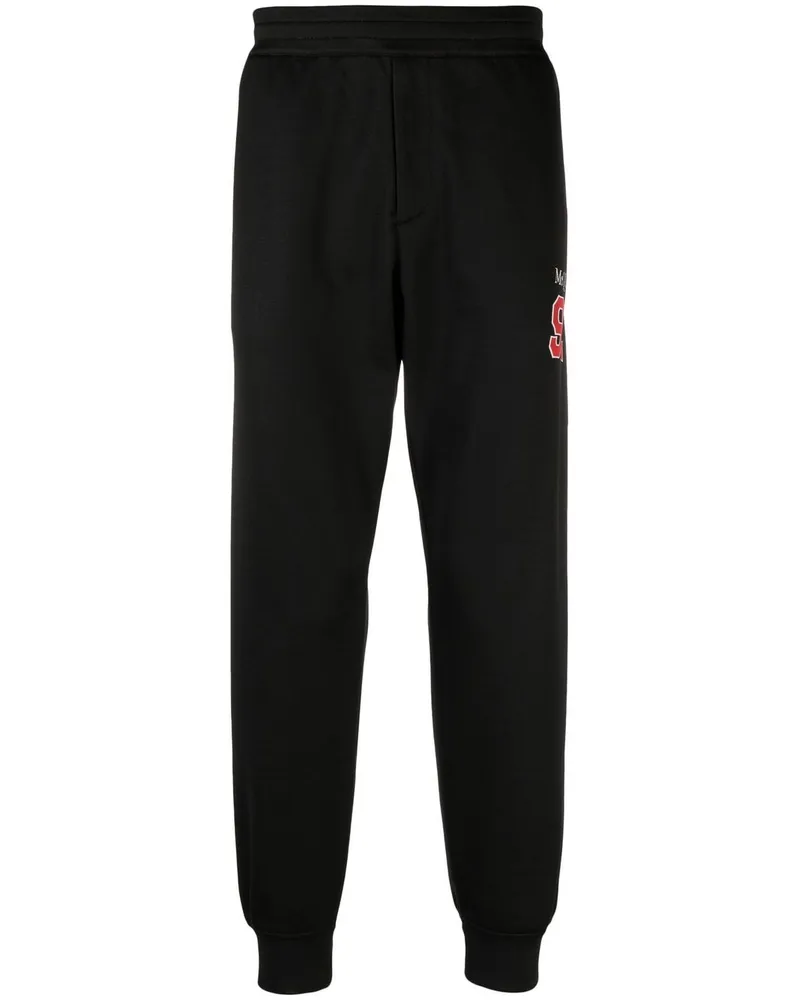Alexander McQueen Jogginghose mit Logo-Print Schwarz