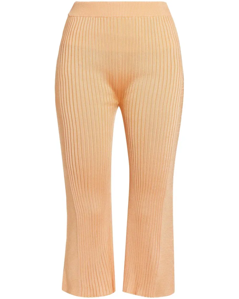 Jil Sander Hose mit Einsatz - Orange Orange