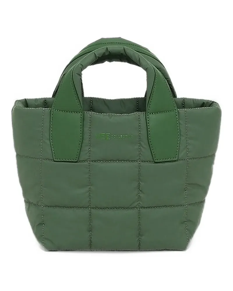 VeeCollective Mini Porter quilted tote bag - Grün Grün