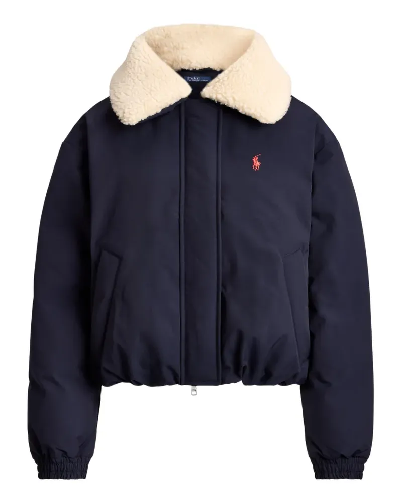 Ralph Lauren high-pile-collar down puffer jacket - Blau Blau