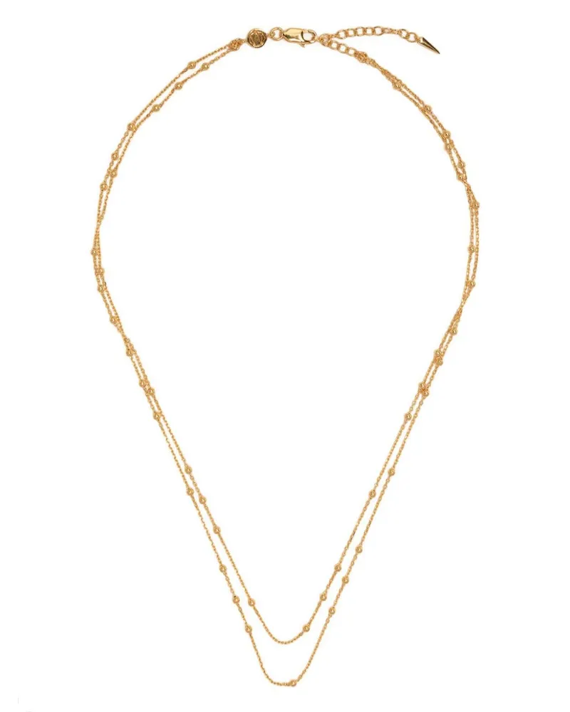 Missoma Doppelsträngige Perlenkette - Gold Gold