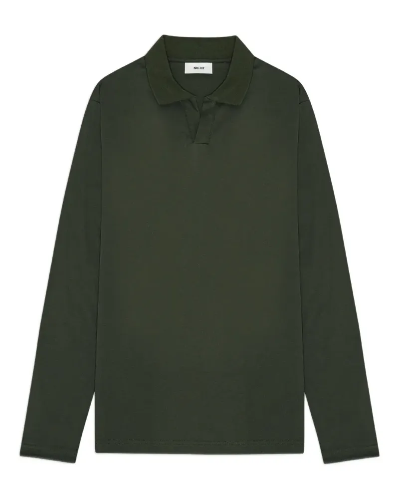 NN 07 Poloshirt mit langen Ärmeln - Grün Grün