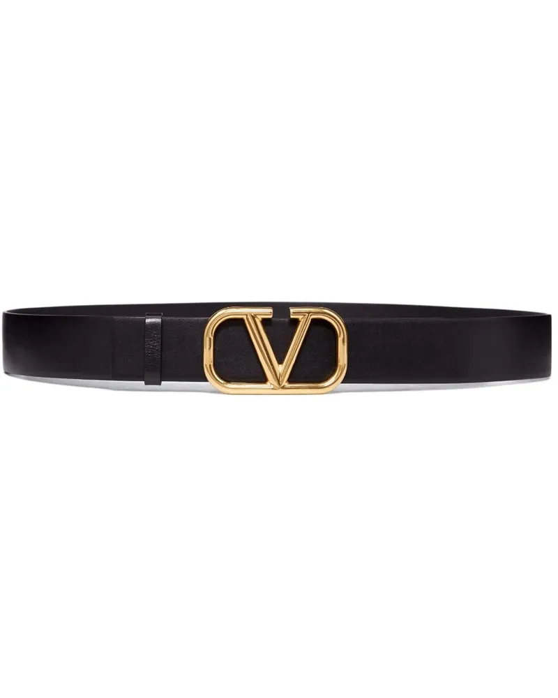 Valentino Garavani VLogo Signature Gürtel 40mm - Schwarz Schwarz