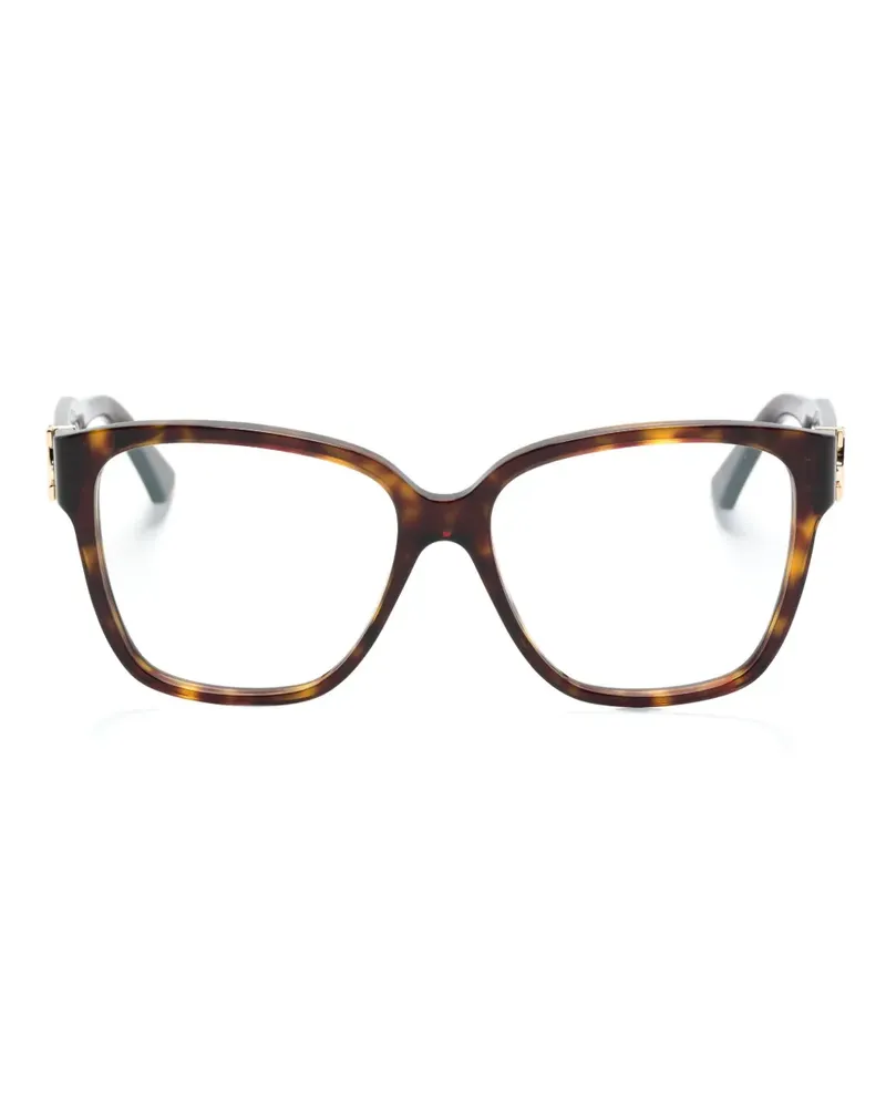 Cartier Double C Brille mit eckigem Gestell - Braun Braun