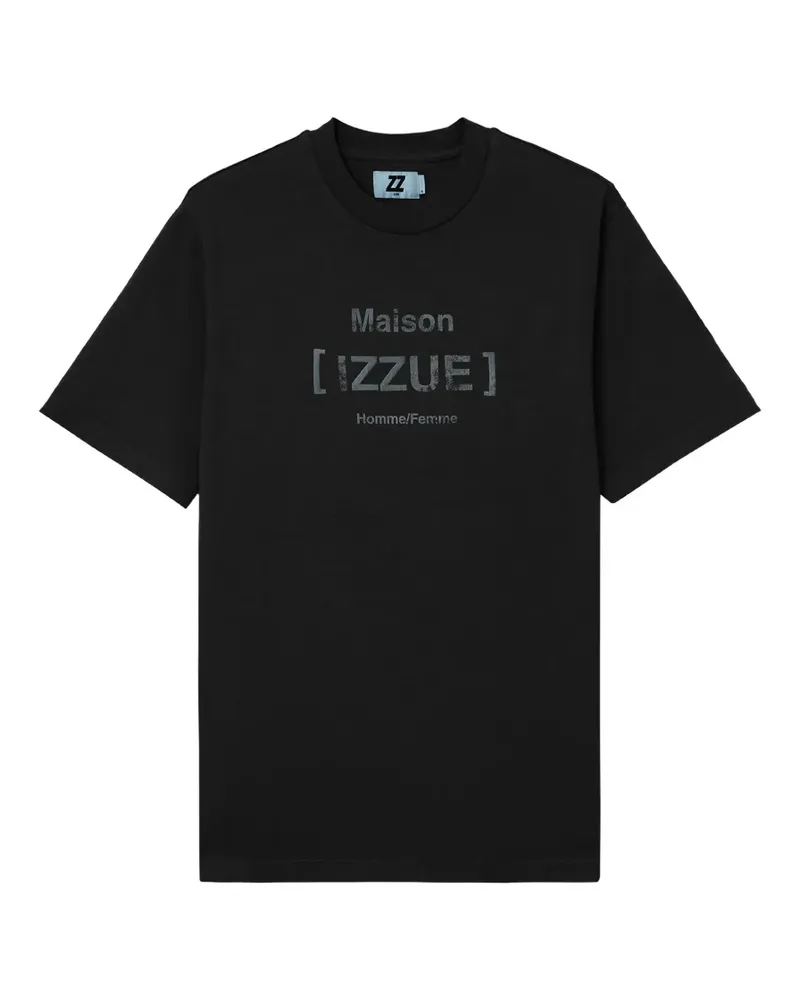 Izzue maison graphic T-shirt - Schwarz Schwarz