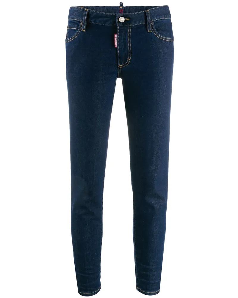 Dsquared2 Twiggy' Cropped-Jeans - Blau Blau