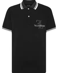 Billionaire Poloshirt mit Logo-Stickerei Schwarz