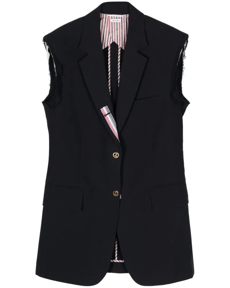 Thom Browne Einreihige Weste - Blau Blau