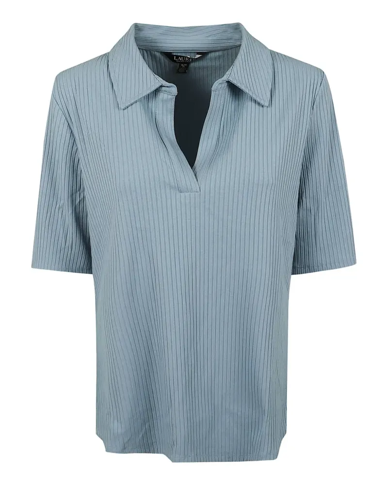 Ralph Lauren V-neck ribbed T-shirt - Blau Blau