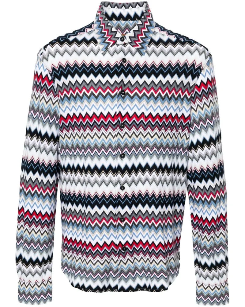 Missoni Hemd mit Zickzackmuster - Rot Rot