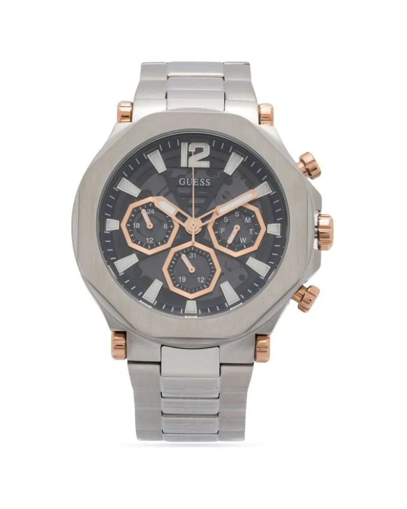 Guess Edge Automatic 49mm - Schwarz Schwarz