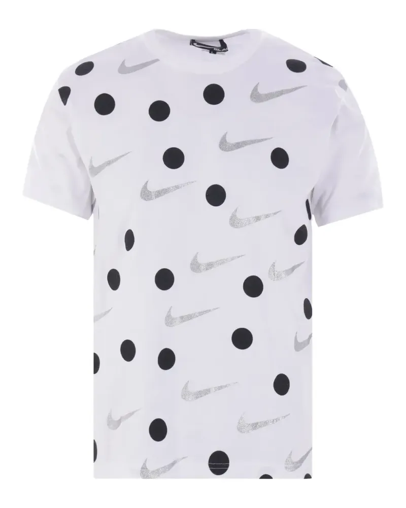 Comme des Garçons x Nike polka dot-pattern T-shirt - Weiß Weiß