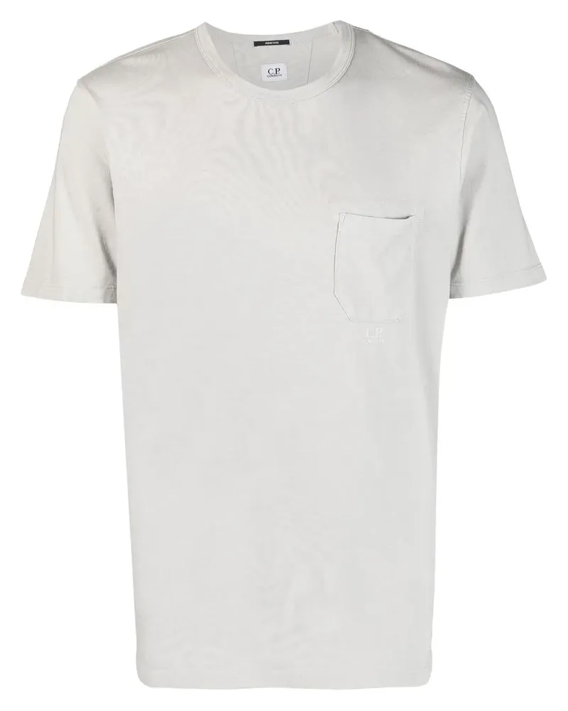 C.P. Company T-Shirt mit Brusttasche - Grau Grau