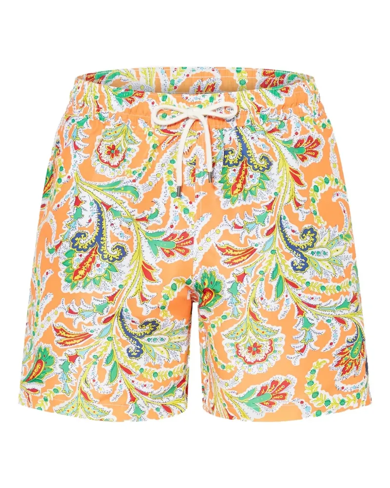 Ralph Lauren paisley-pattern swim shorts - Orange Orange