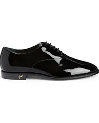 Giuseppe Zanotti Oxford-Schuhe aus Lackleder Schwarz