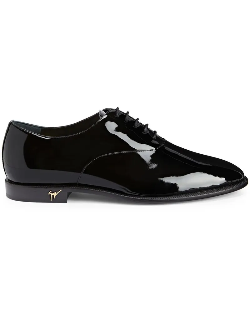 Giuseppe Zanotti Oxford-Schuhe aus Lackleder Schwarz