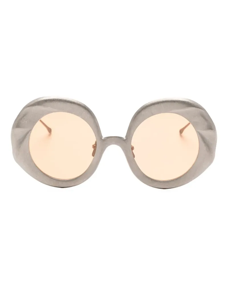 RIGARDS Sonnenbrille mit rundem Gestell - Grau Grau