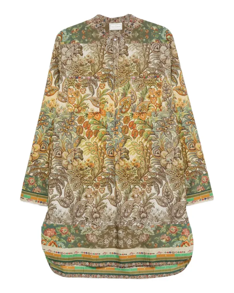 Pierre-Louis Mascia floral-print mini dress - Grün Grün