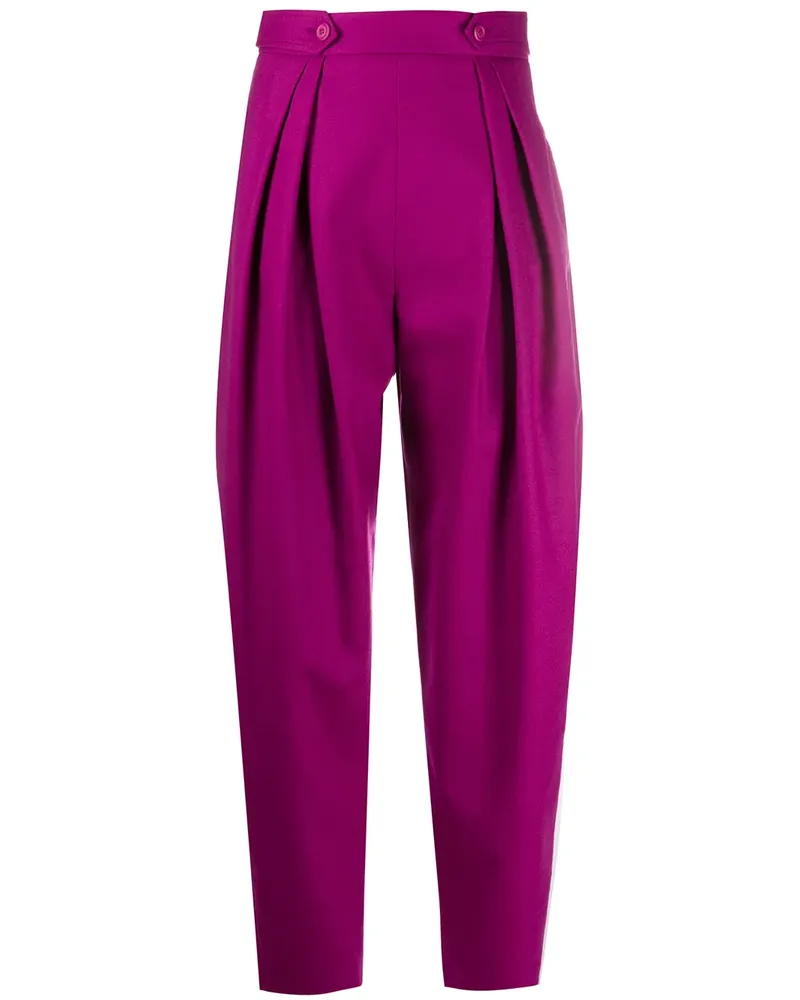 Alberta Ferretti Tapered-Hose - Rosa Rosa